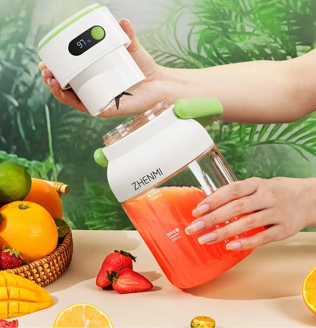USB  Juicer Cup, Portable Mini Juicer for Healthy Living, Wireless Charging Juice Maker with Multi-Function C