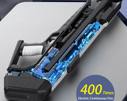 Powerful Water Gun Automatic Continuous Shooting Electric Water Blaster Pistol Water Play Pool Summer Beach Toys for Kids Adult