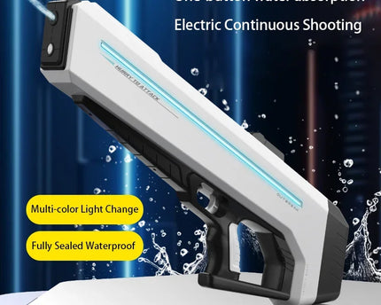 Powerful Water Gun Automatic Continuous Shooting Electric Water Blaster Pistol Water Play Pool Summer Beach Toys for Kids Adult