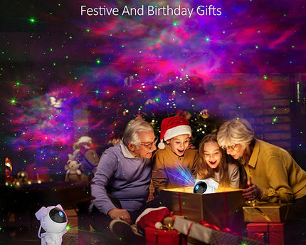 Star Projector Galaxy Night Light Astronaut Starry Nebula Ceiling LED Lamp Gift for Kids Adults for Bedroom Birthdays Christmas