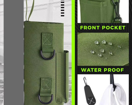 Magnetic Gym Water Bottle Bag Non Slip Magnetic Gym Sling Bag Portable Magnetic Water Bottle Carrier Holder for Gym Accessories