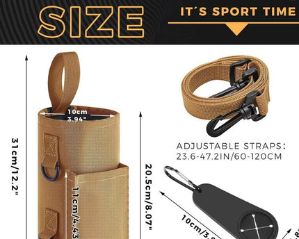 Magnetic Gym Water Bottle Bag Non Slip Magnetic Gym Sling Bag Portable Magnetic Water Bottle Carrier Holder for Gym Accessories